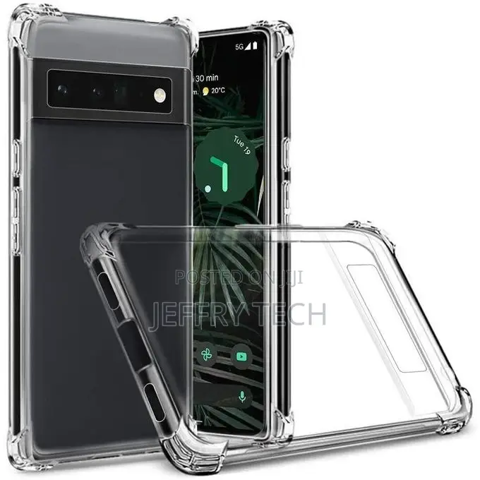 Hard-Back Soft-Sides Crystal Clear Cover for Google Pixel 6