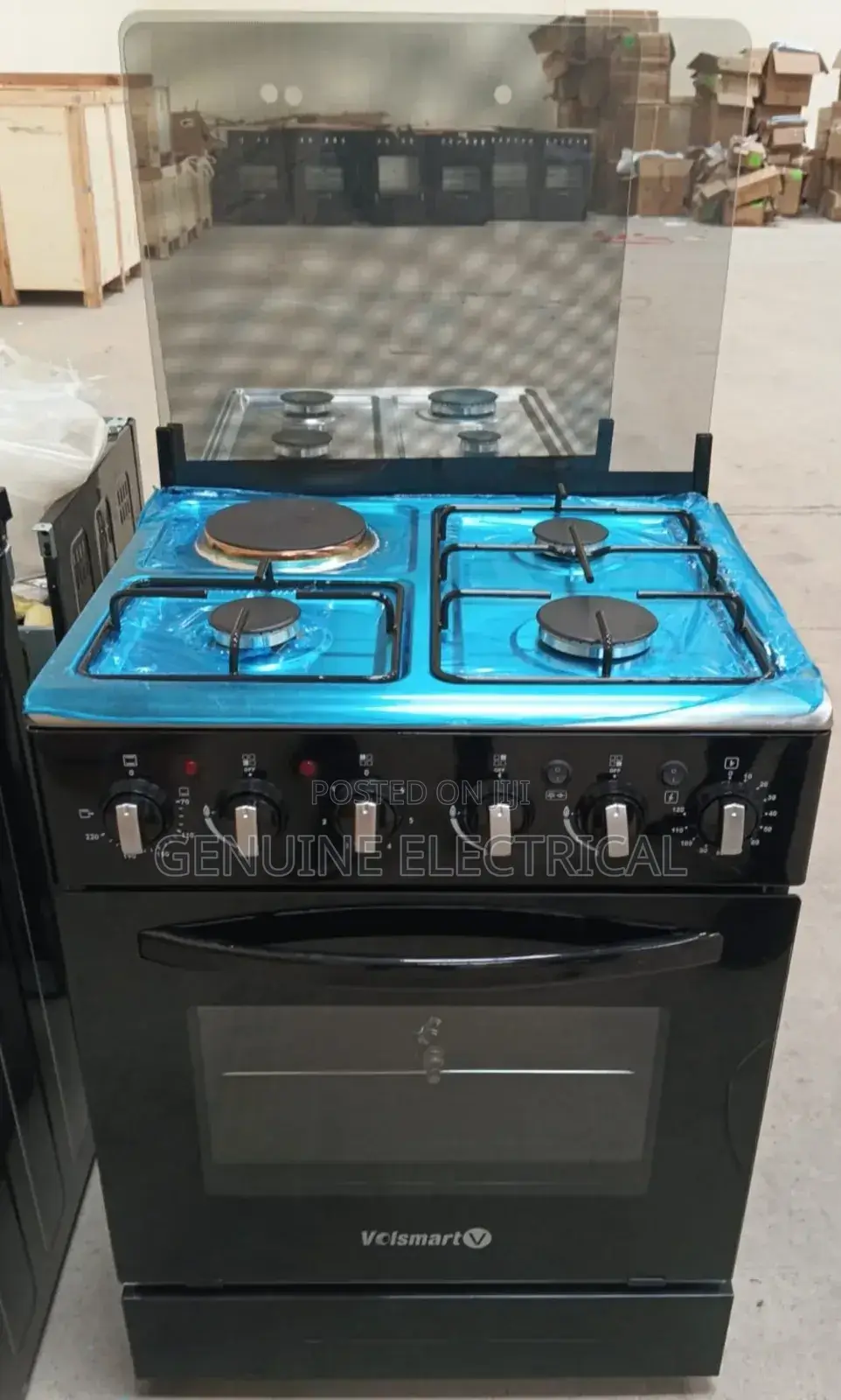 50by55 Volsmart 3+1gas Standing Cooker