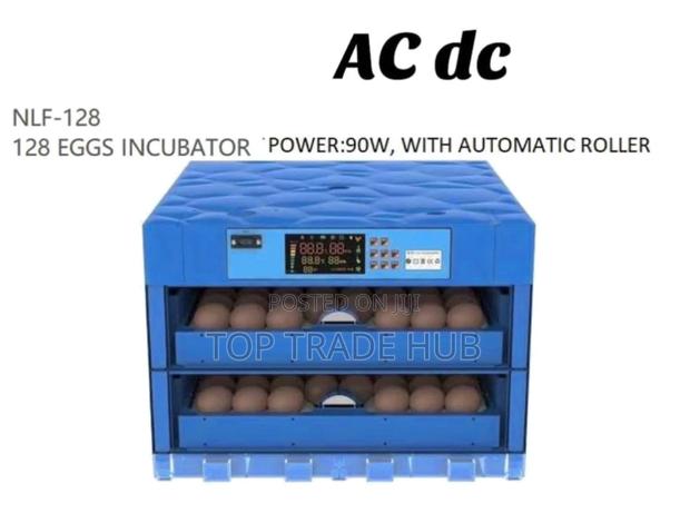 AC/DC 128 Eggs Incubator 90w With Automatic Roller - main view
