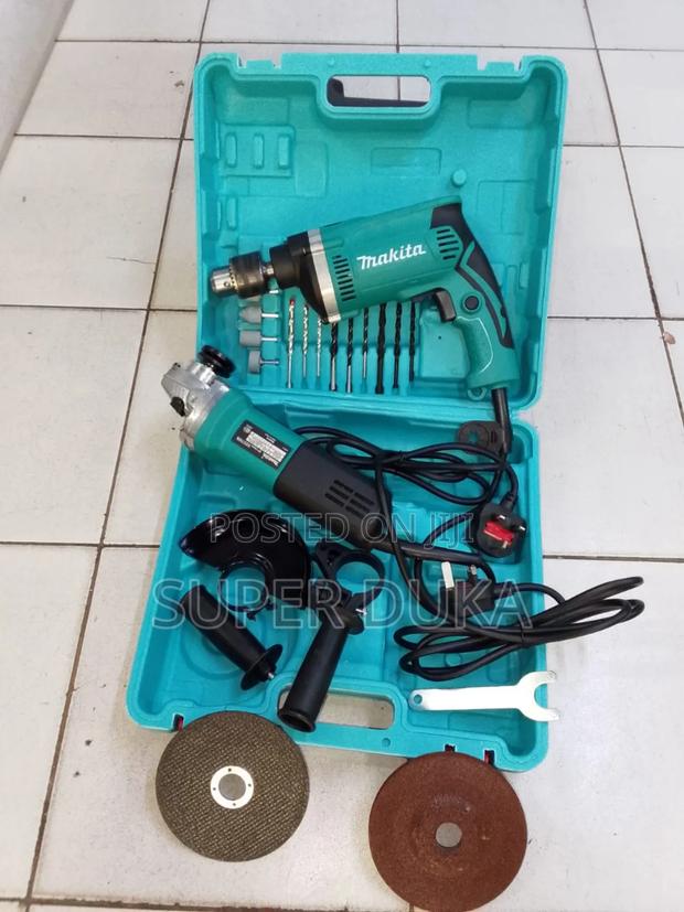 Angle Grinder Drill Tool Set. Makita Combo.