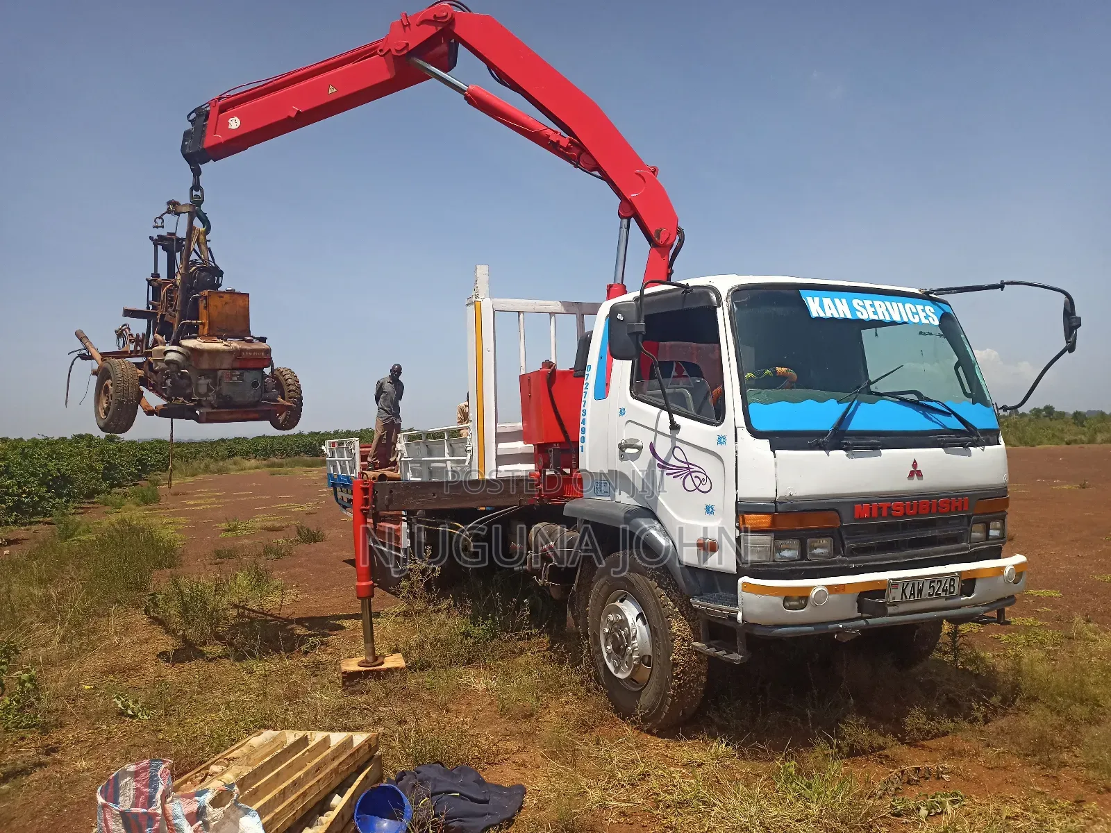 Hiab Crane Truck for Hire (Self Loading Lifting Truck)