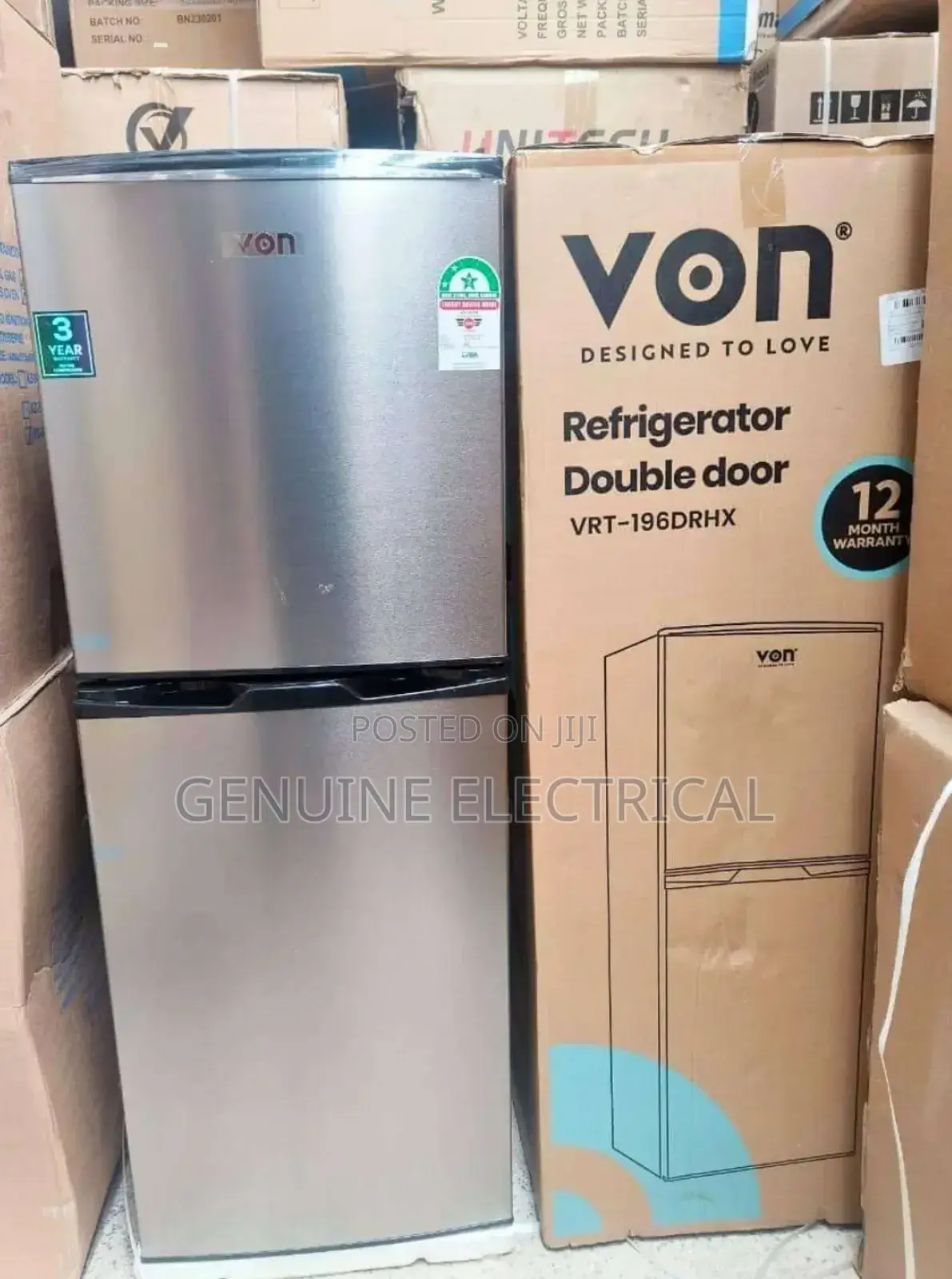 Brand New Von 195 Litres Fridge