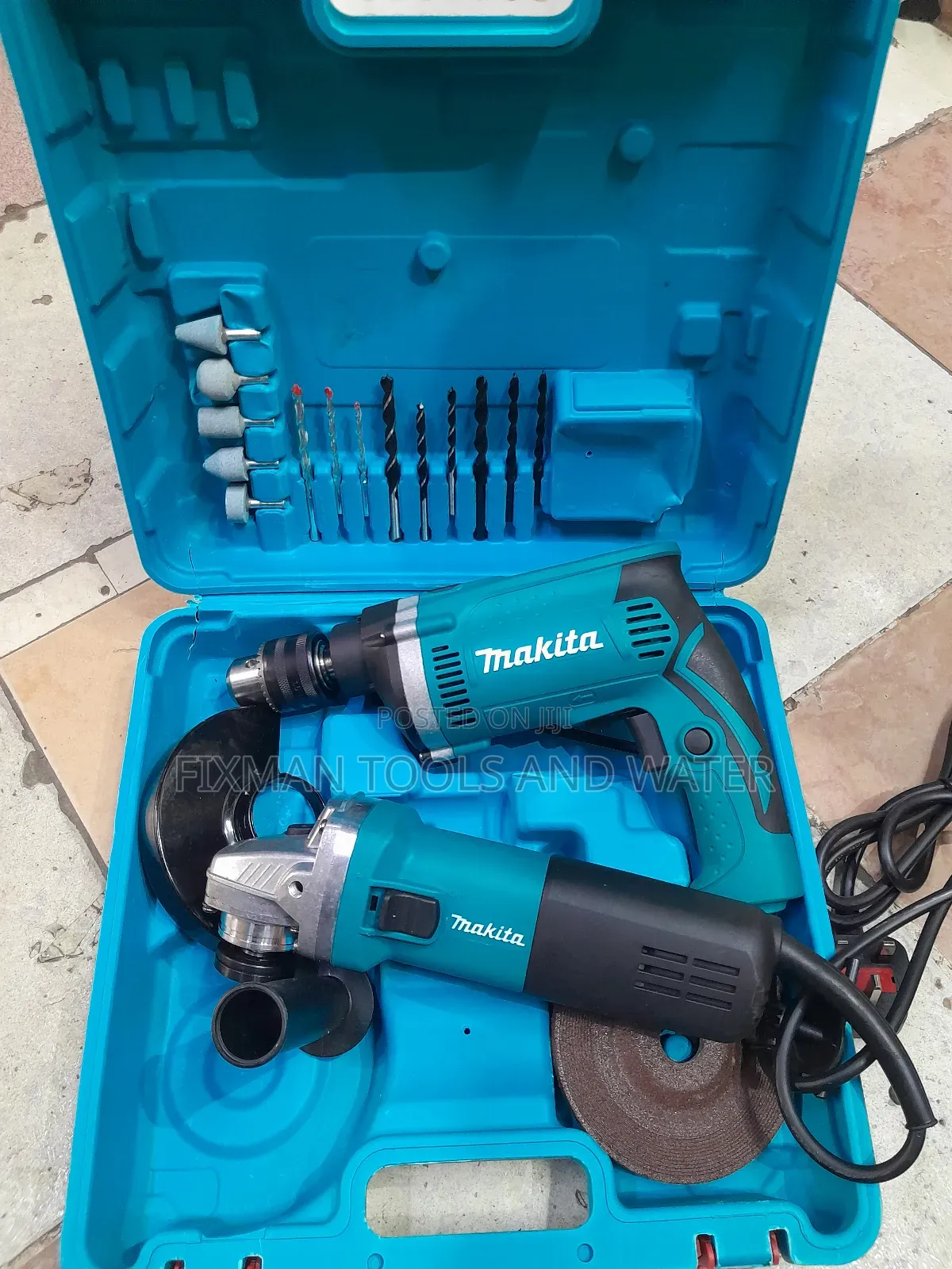 New MAKITA DRILL And Grinder  Set With Accessories