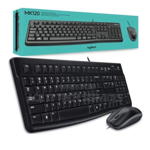 Logitech USB Wired Keyboard and Mouse Combo MK120 - main view