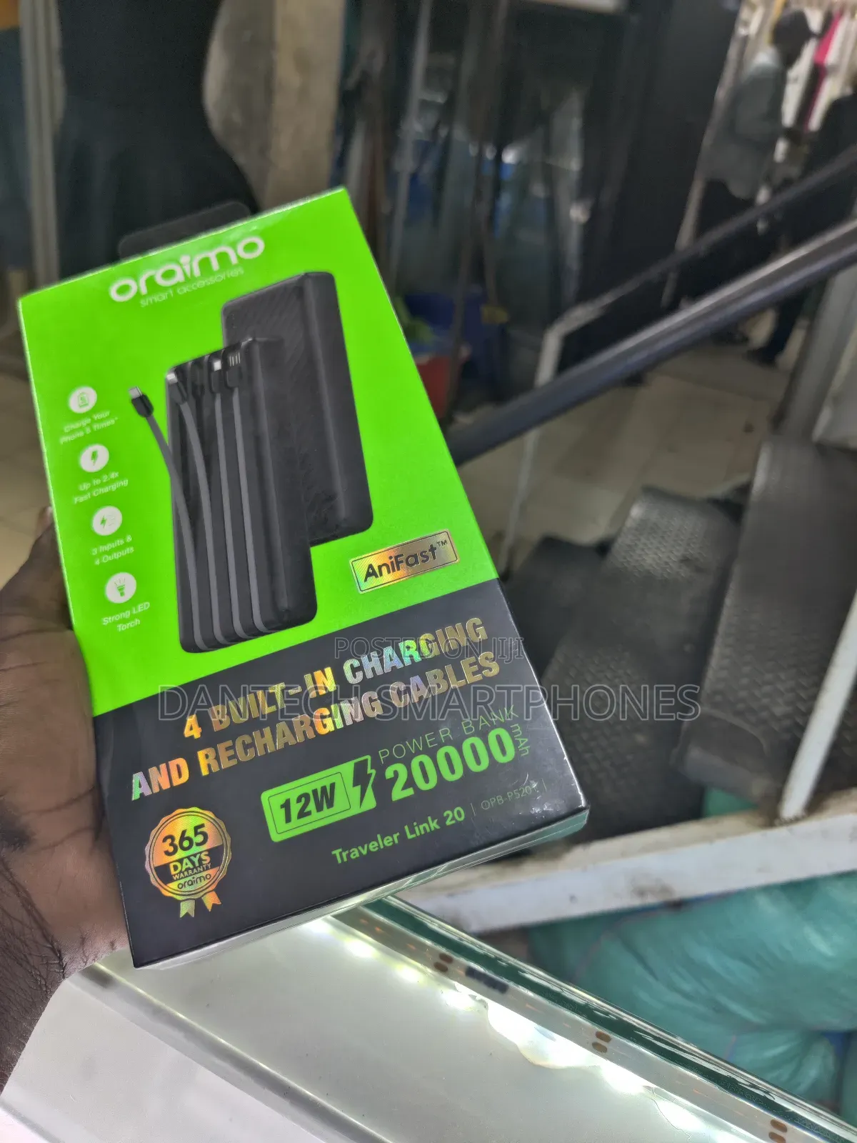 20000 Mah Oraimo Power Bank.