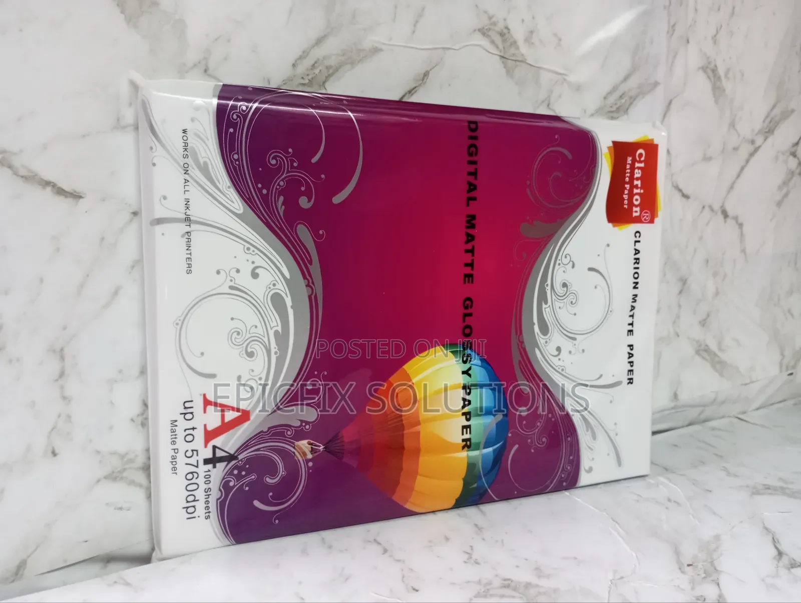 Clarion Plain 100 Sheets Matte Paper