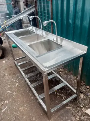 Tripple Taps Commercial Stainless Steel Sinks
