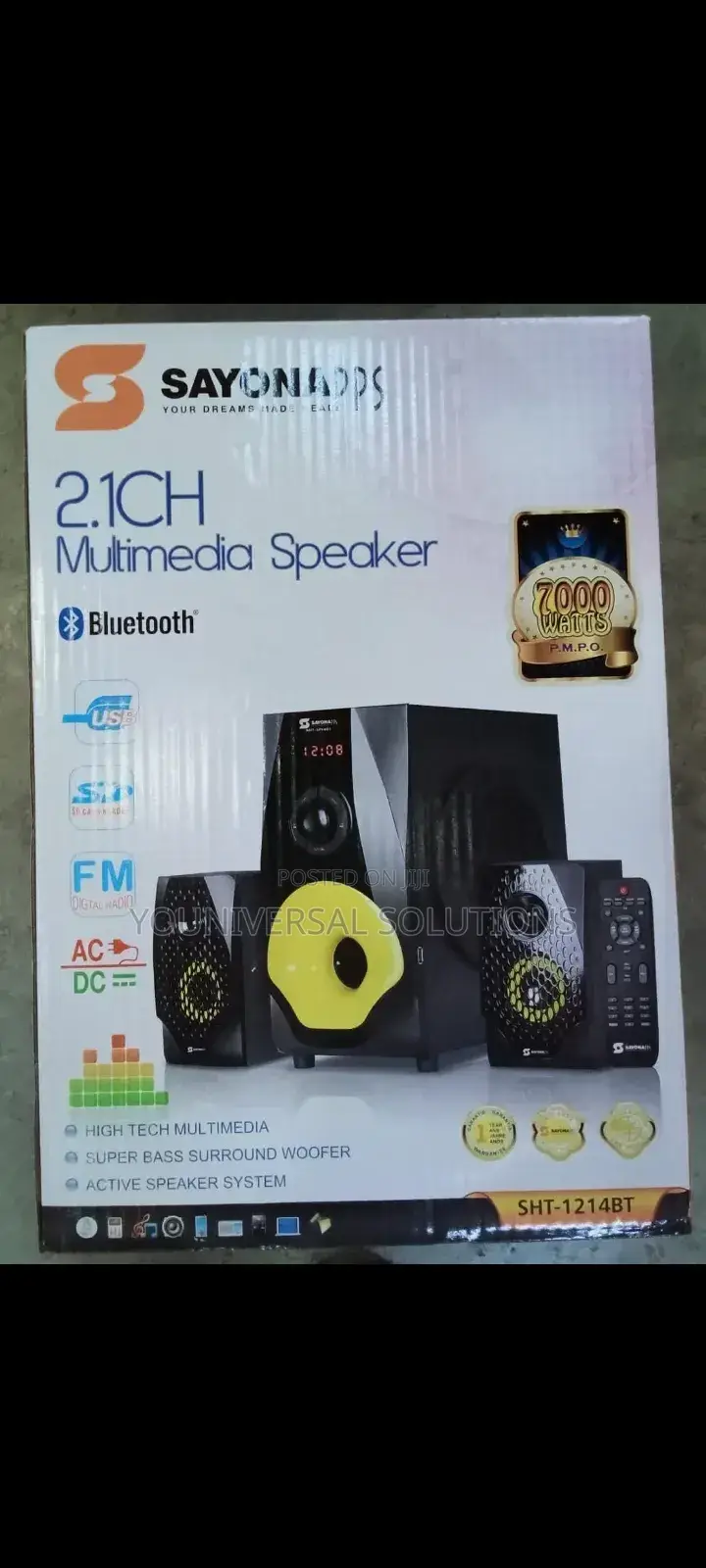 Sayona SHT-1214BT Superb Quality Sound - 2.1 CH BLUETOOTH