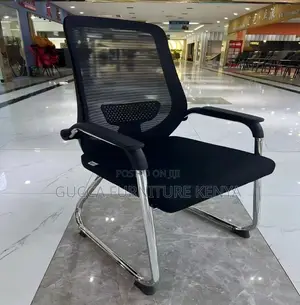 Office Chairs: Modern Chrome Mesh Seminar Office Chair