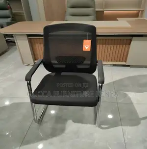 Office Chairs: Modern Chrome Mesh Seminar Office Chair