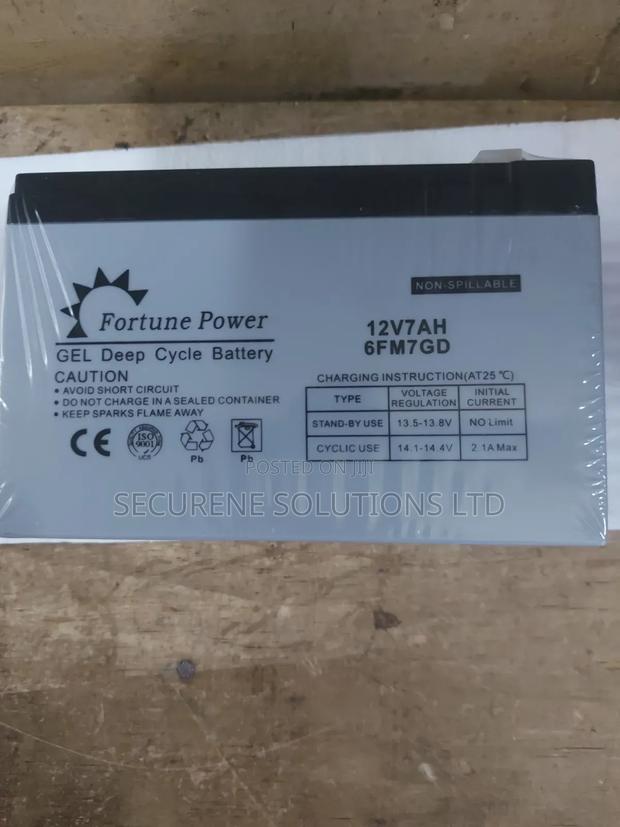 Fortune Power 12V 7ah Gel Deep Cycle Battery. - main view