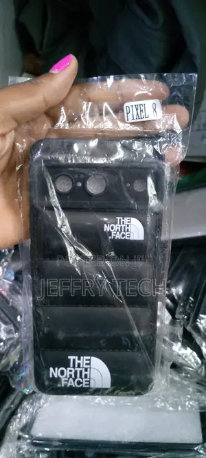 Silicone Cover for Luxury Google Pixel 8 Puffer, Black)