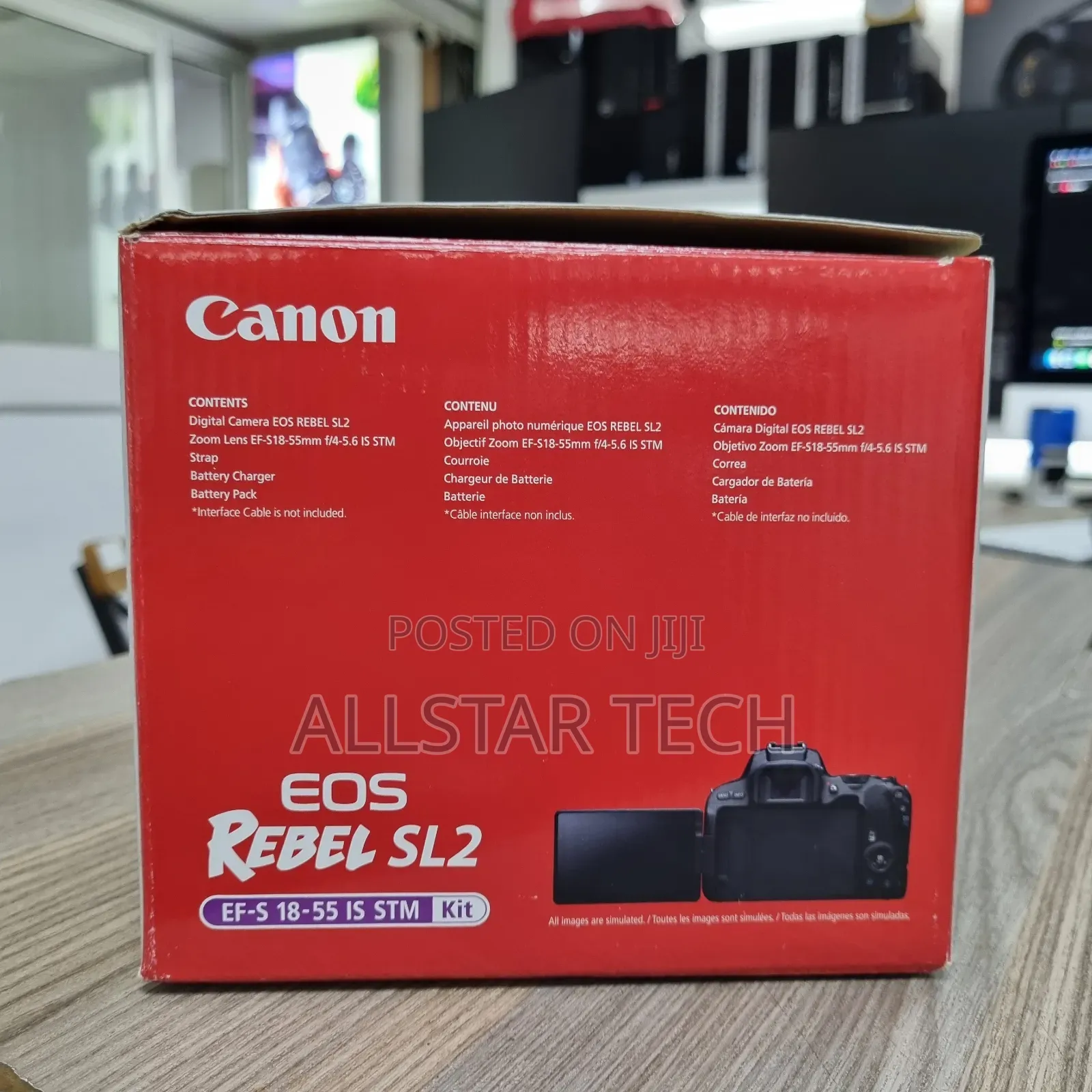 Canon EOS Rebel SL2 DSLR Camera With 18-55mm Lens (Black)