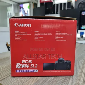 Canon EOS Rebel SL2 DSLR Camera With 18-55mm Lens (Black)