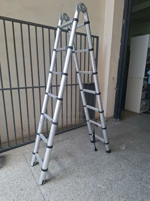Aluminium Double Telescopic Ladder-(1.9+1.9mtrs)