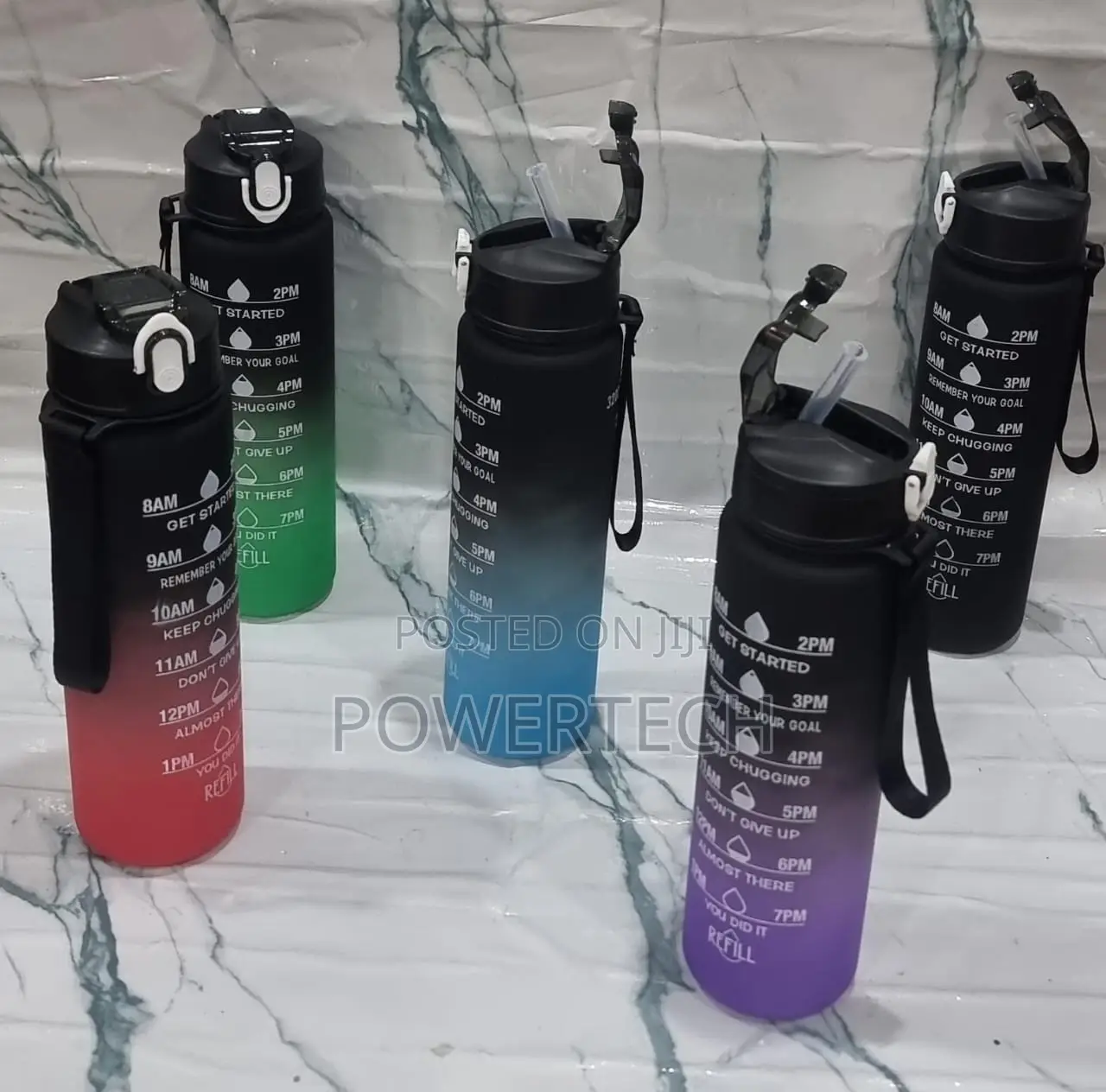 1 Litre Motivational Water Bottle