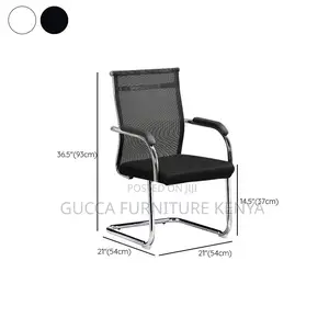 Office Chairs: Simple Style Steel Frame Visitor Office Chair