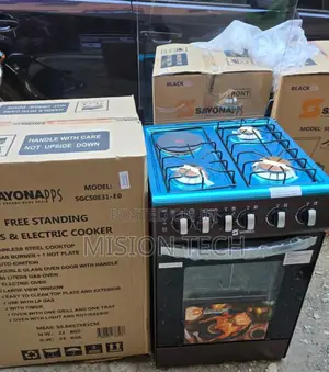 Sayona Free Standing SGC 50e31-Bl,3 Gas+1hot Plate 