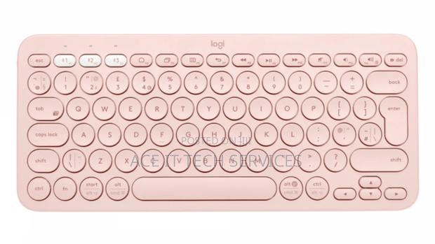 Logitech K380S Multi-Device Bluetooth Keyboard -Tonal Rose - main view