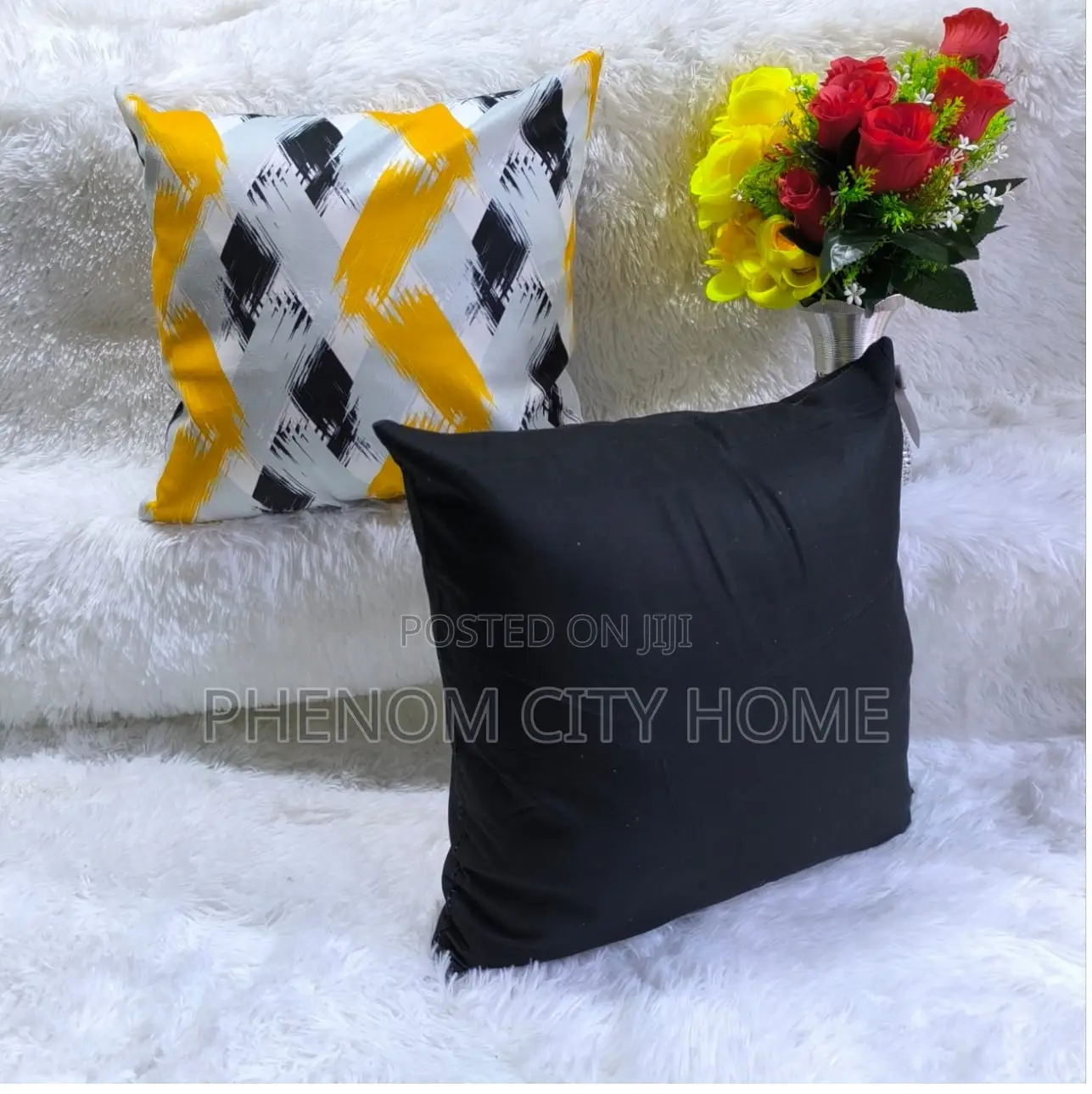 Yellow Match Decorative Throwpillow Covers