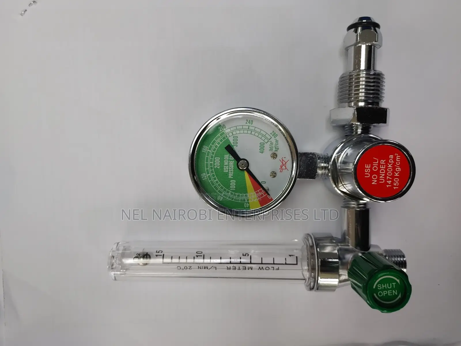 Oxygen Set, Regulator, Flowmeter Humidifier Bottle