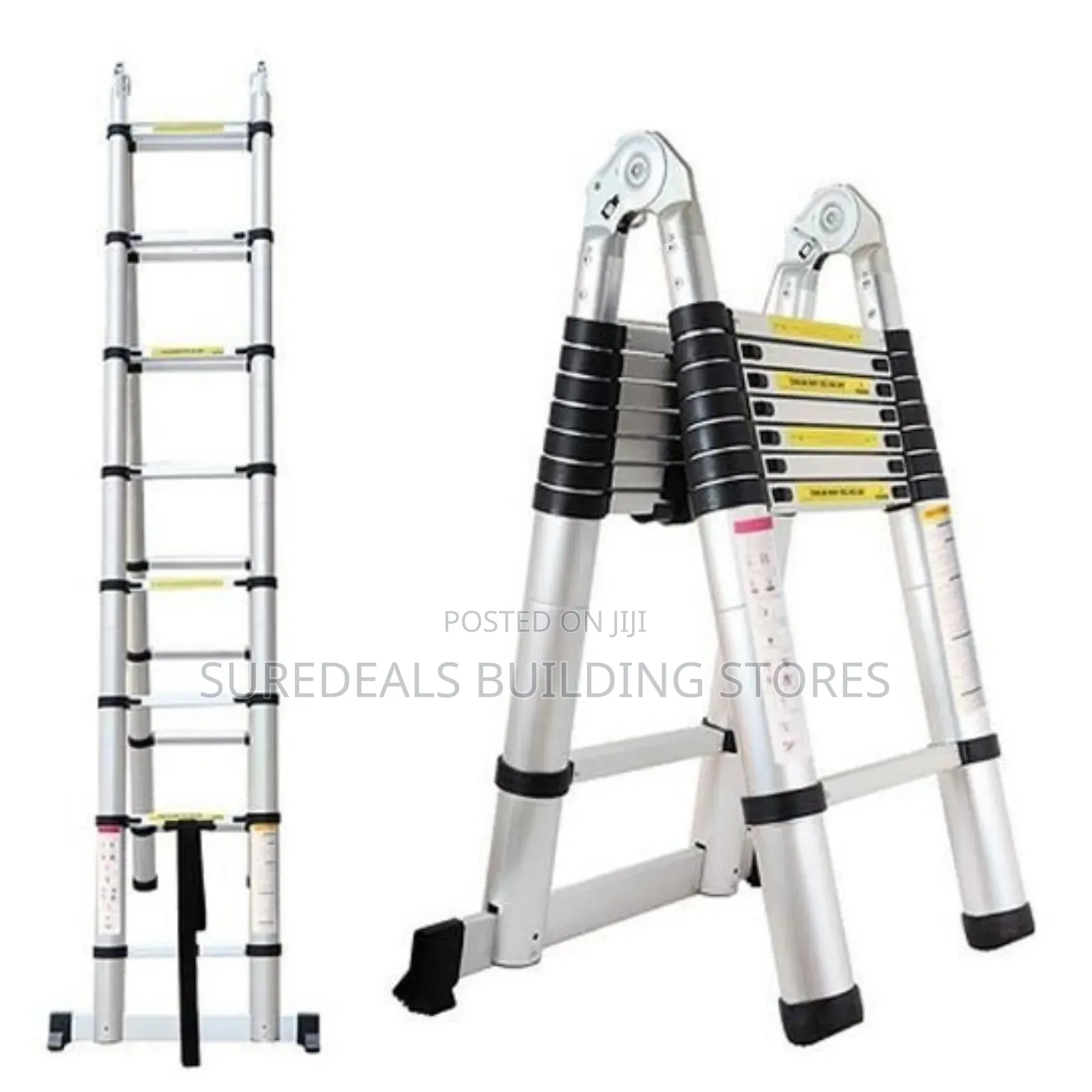 Aluminium Double Telescopic Ladder-4.1mtrs