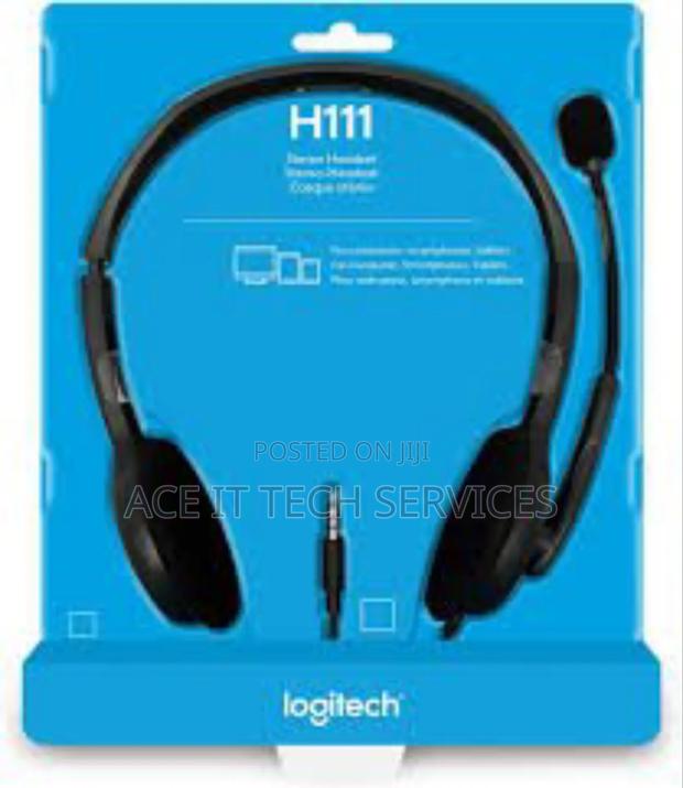 Logitech Stereo Headset H111 Black-(3.5 Mm Jack) - thumbnail 2
