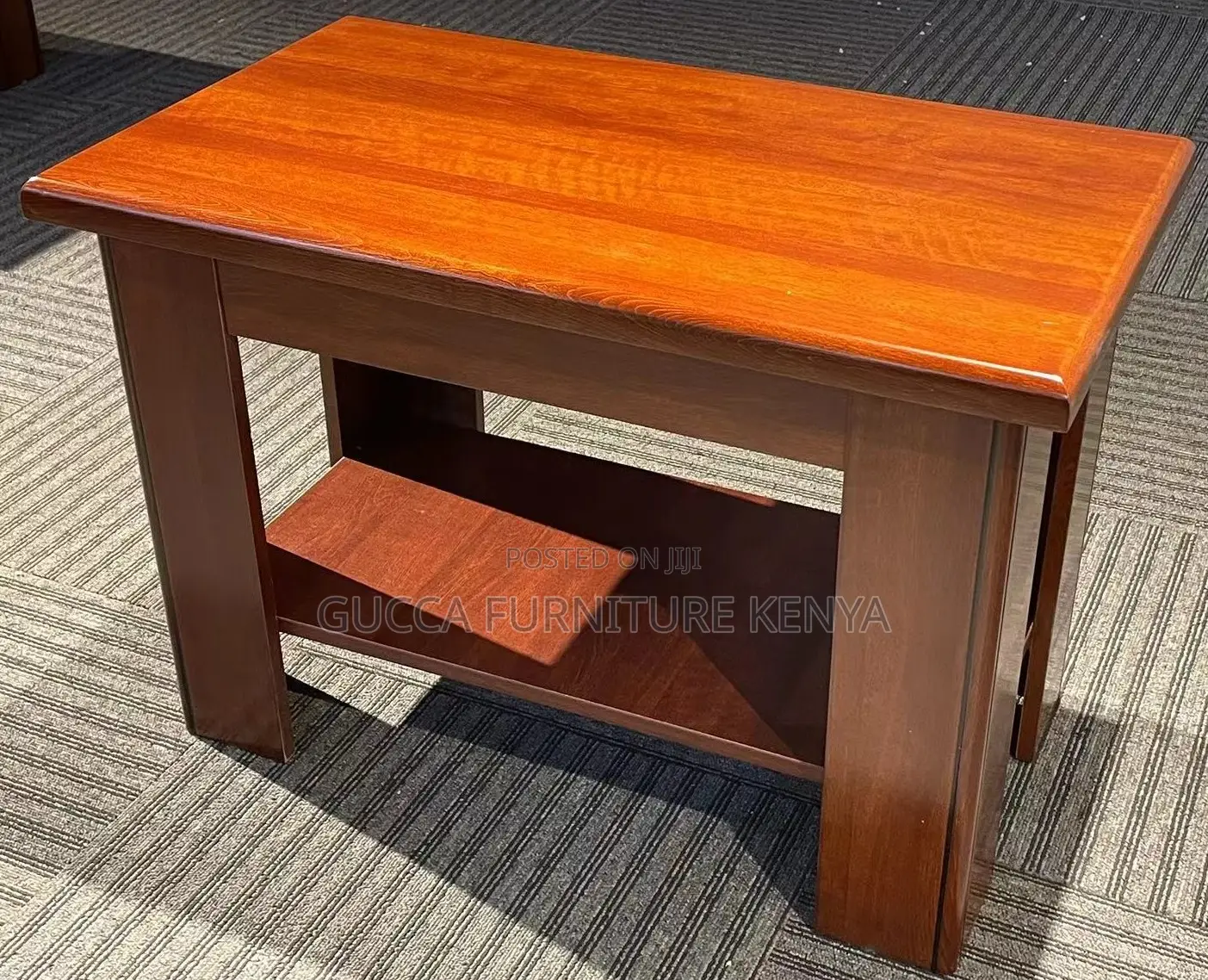 Coffee Tables: Square Solid Mahogany Durable Coffee Table