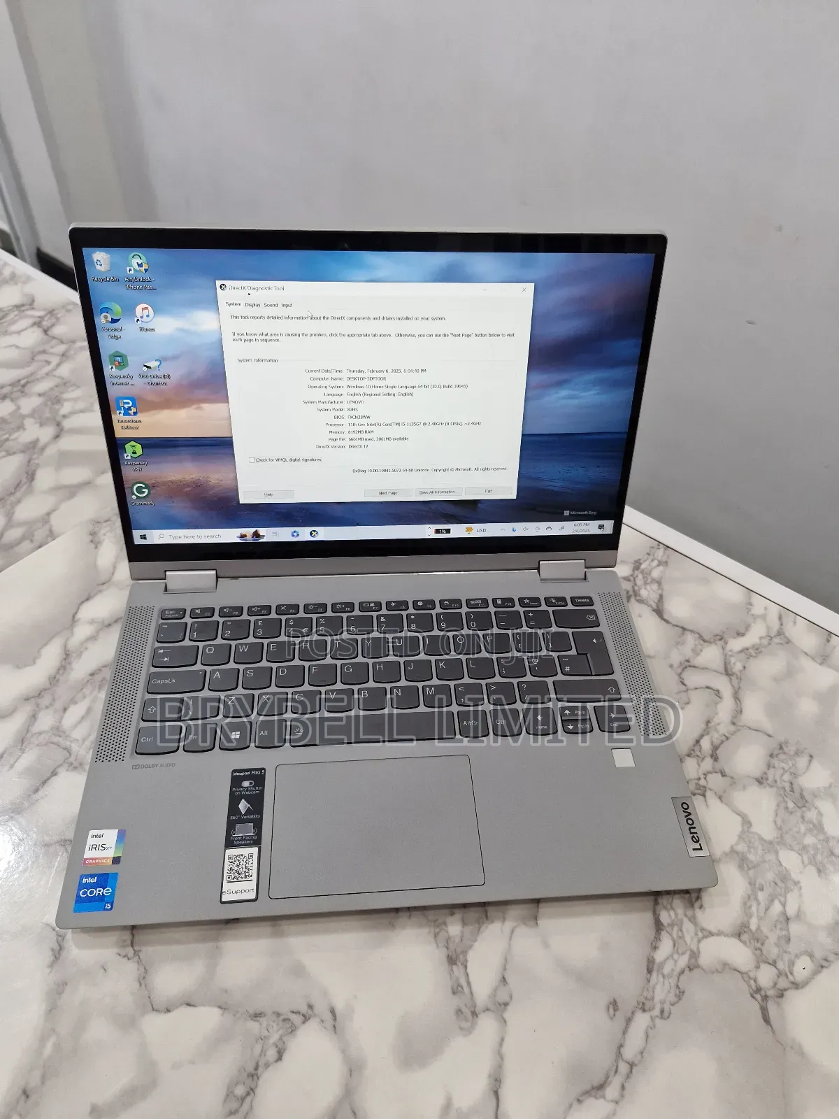 Laptop Lenovo Flex 5 8GB Intel Core I5 SSD 500GB