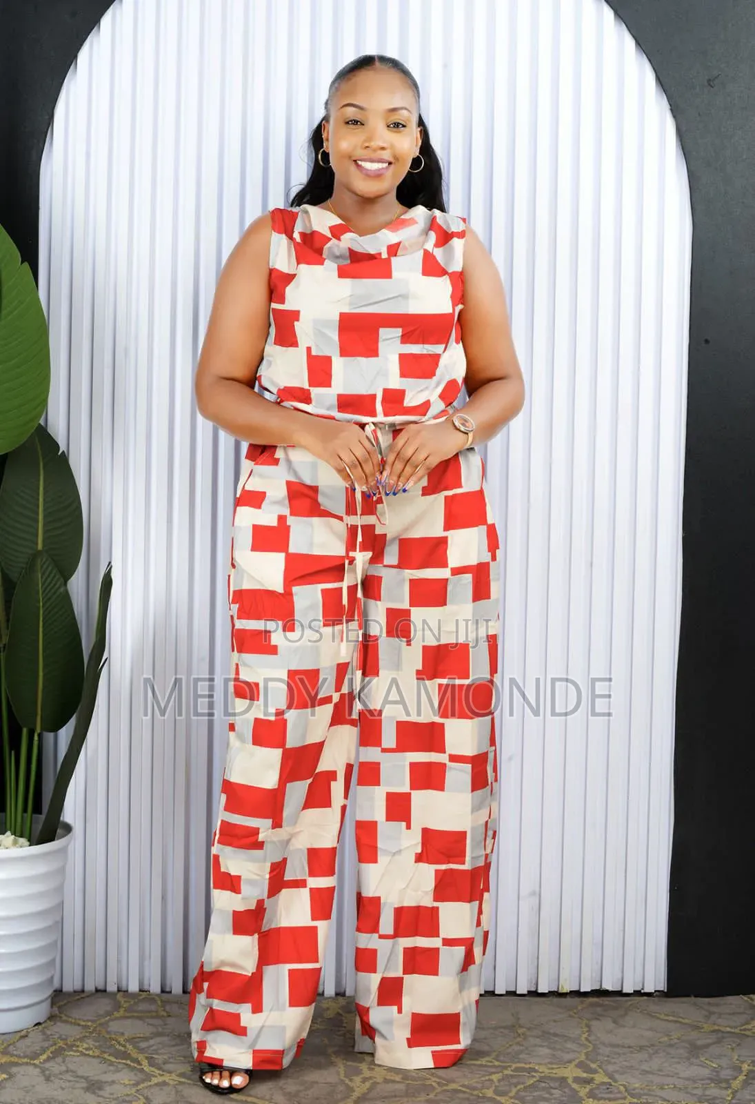 Pink/Red White 2pc Set
