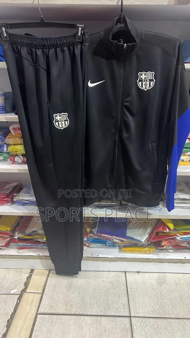 New Barcelona Black Tracksuit 24/25
