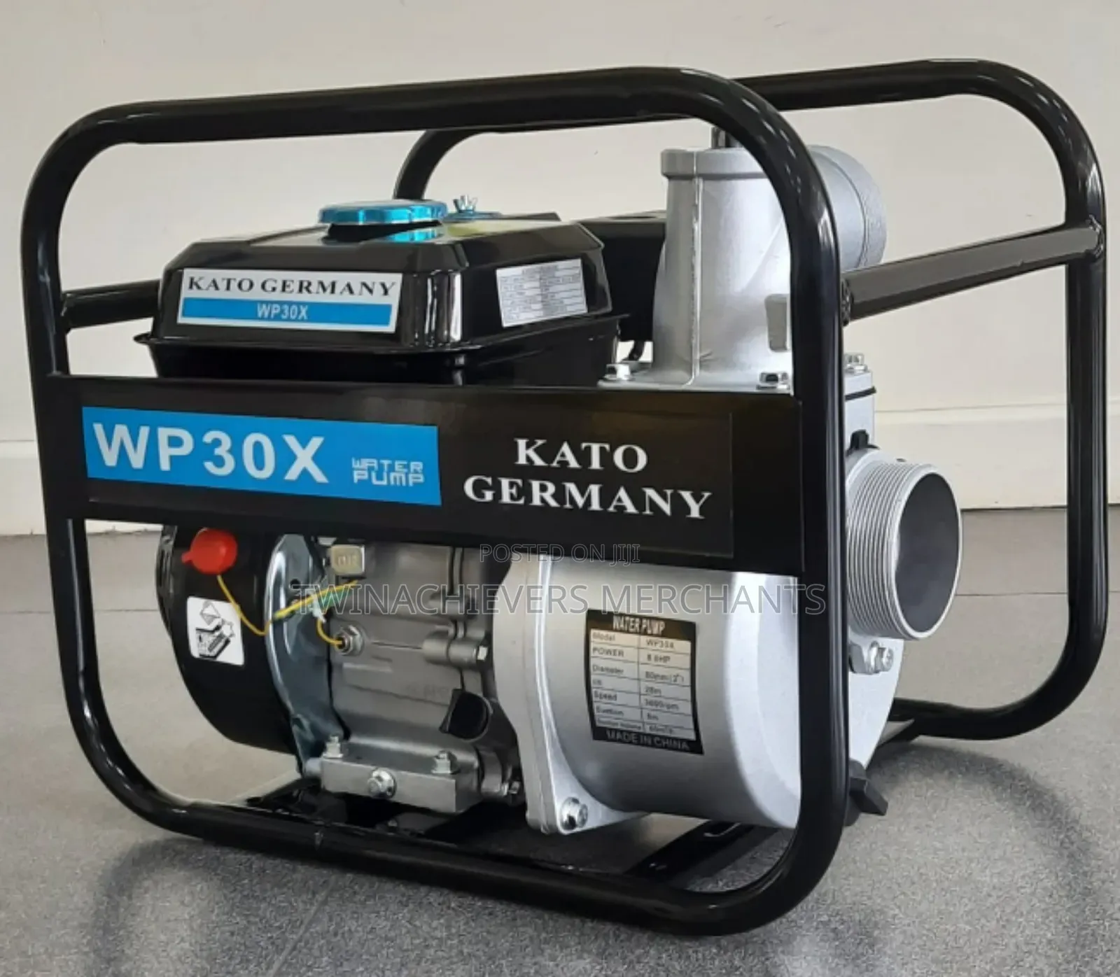 Gasoline Water Pump/Kato Germany 2inch 7.5hp Engine 28mtrs
