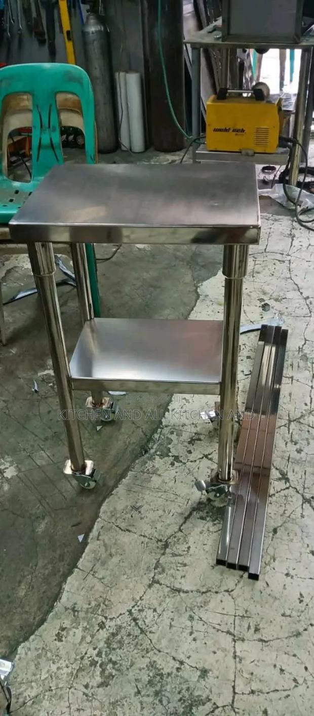 One Tier Trolley,Stainless Steel - main view