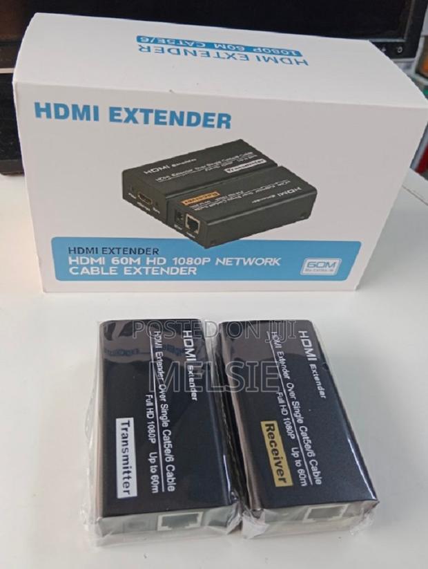 60m HDMI Extender Kit via Cat5e/6 Ethernet Cable