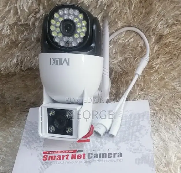 :Dual Screen 4G CCTV Sim Card CCTV DUO LENS Camera"