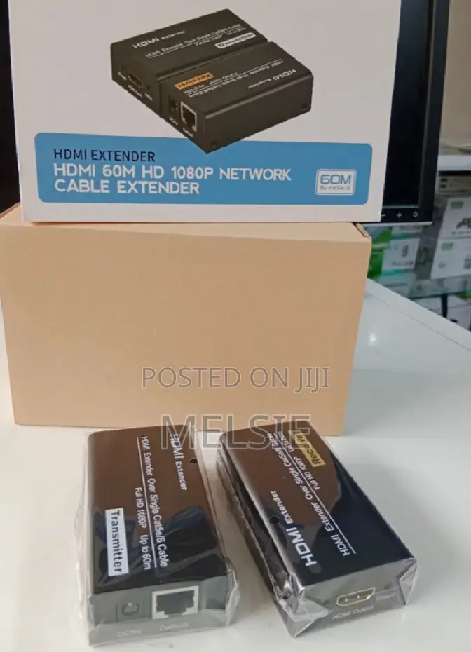 60 Meters Length HDMI Extender Set via UTP Cat 5e/6 Cable