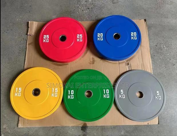 Olympic Colored Gym Bumper Plates