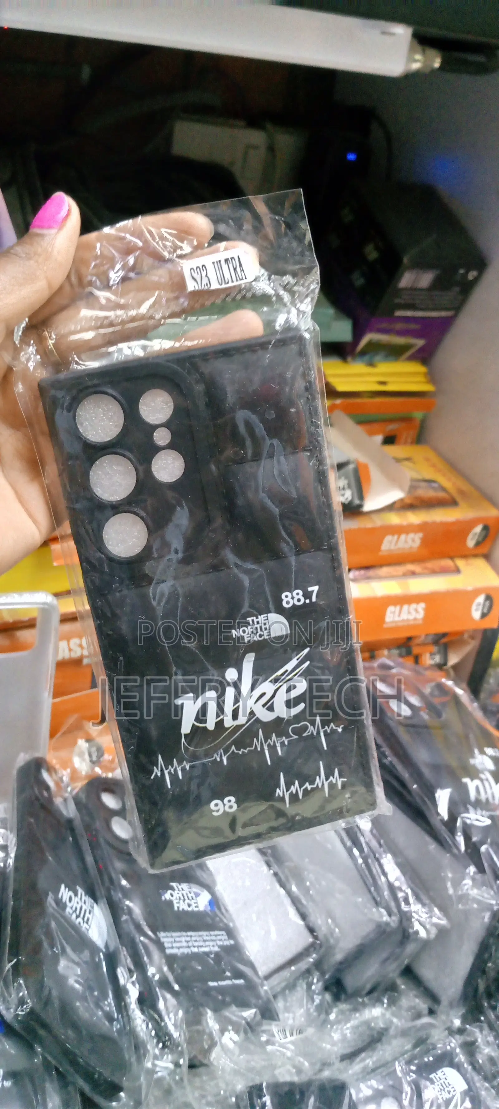 North Face Puffer Edition Case Samsung S23FE Black