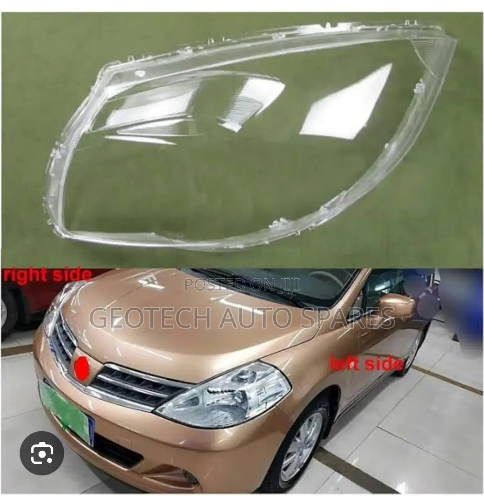 Nissan Tiida Headlight Lens Available