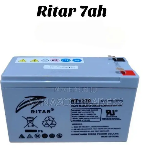 Ritar Quality 7ah Solar Battery Lead ACID Battery