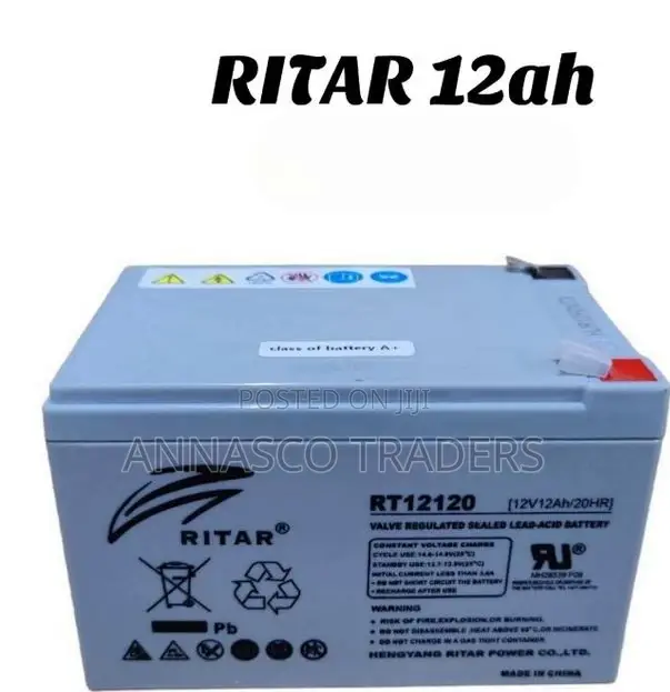 Ritar 12ah Solar Battery Non Mantanance Gel Battery