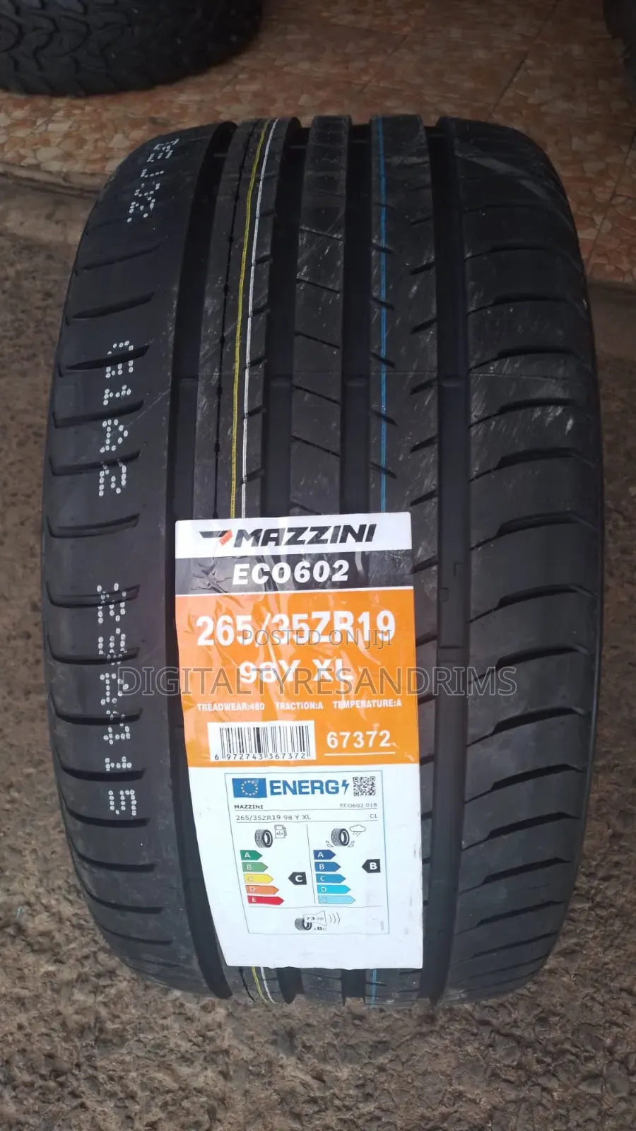 265/35r19 Mazzini Tyres Brand New