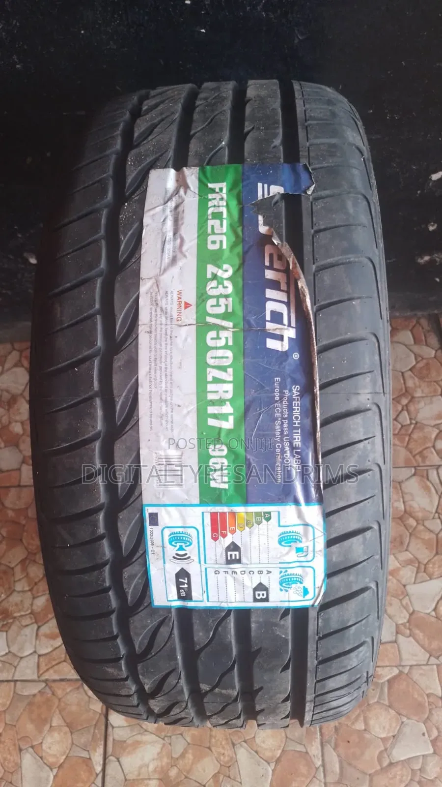 235/50r17 Saferich Tyres Brand New
