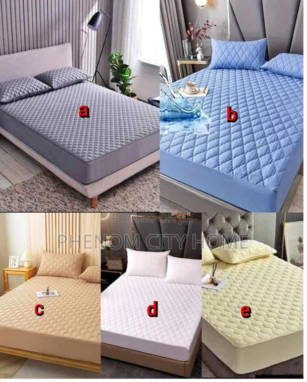 Plain Quilted Mattress Cover Available Now - main view