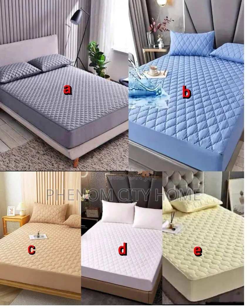 Plain Quilted Mattress Cover Available Now