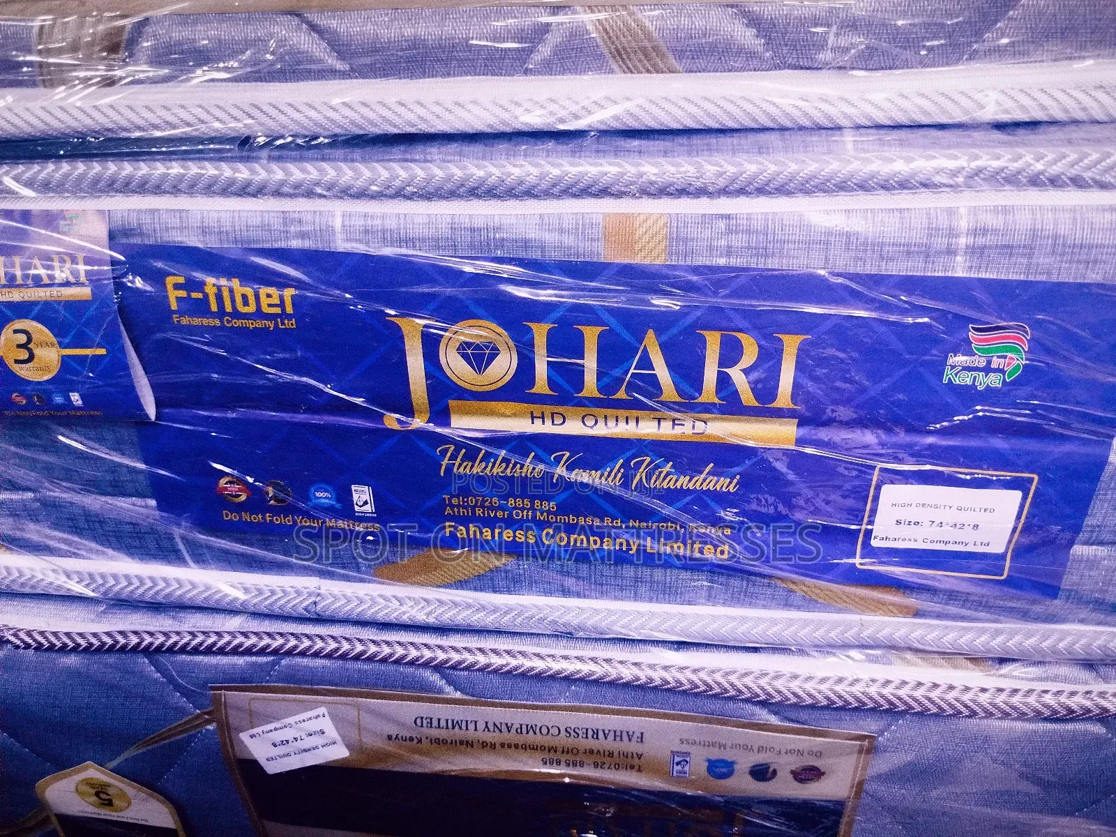 Toktik - 4by6 8inch High Density Quilted Mattresses