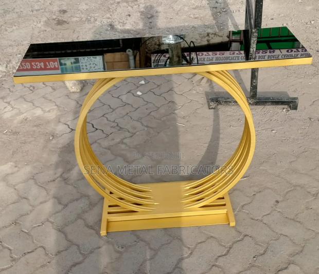 Console Table With Gold Frame - main view