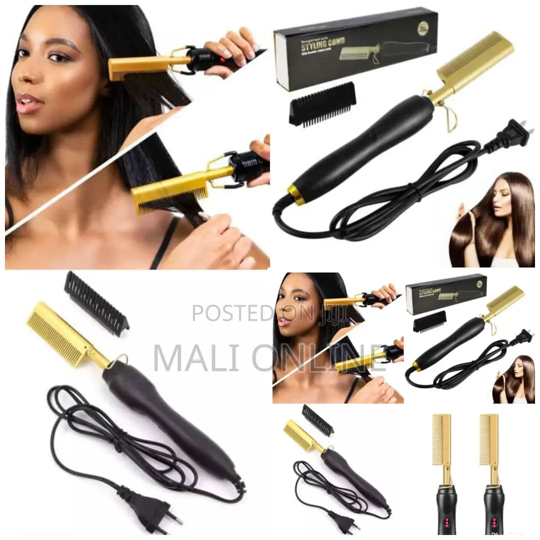 Quality Electrical Hair Straightening Curling Hot Comb