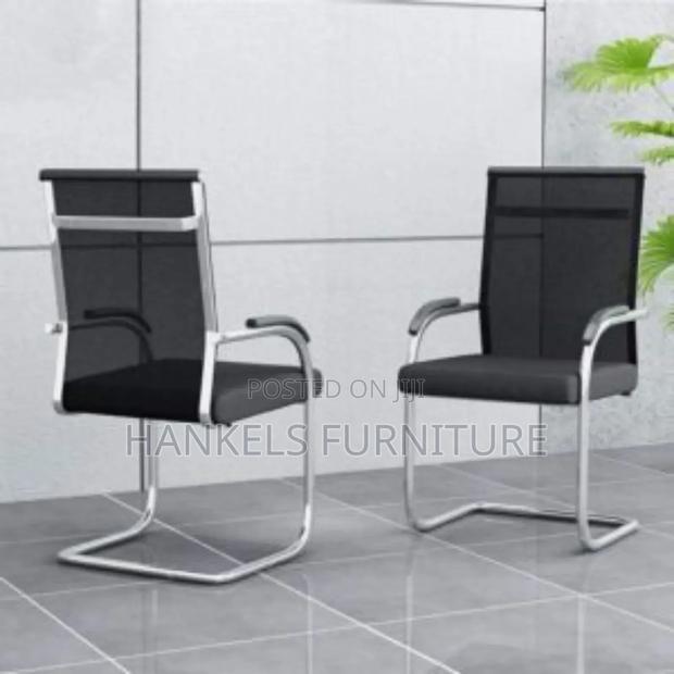 Long Back Mesh Waiting Chair