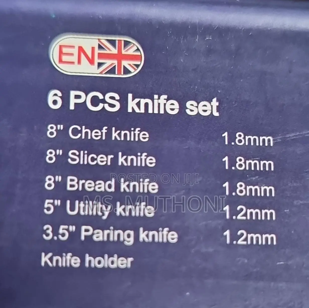 German Standard Gottiny Knife Set Magnetic Block